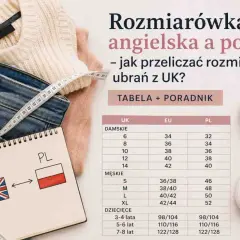 Rozmiarówka damska: UK 10 to polskie 38. Tabela pomoże Ci dobrać ubrania z UK.